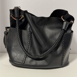 Unbranded black faux leather purse